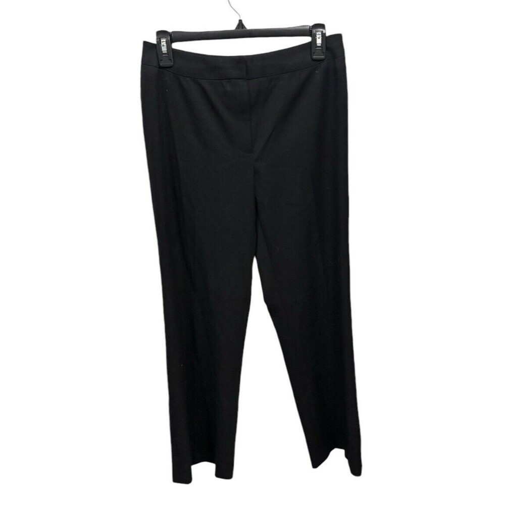 Lafayette 148 Petite Wool Black Pants Size 6 Office Dress Classic Minimalist